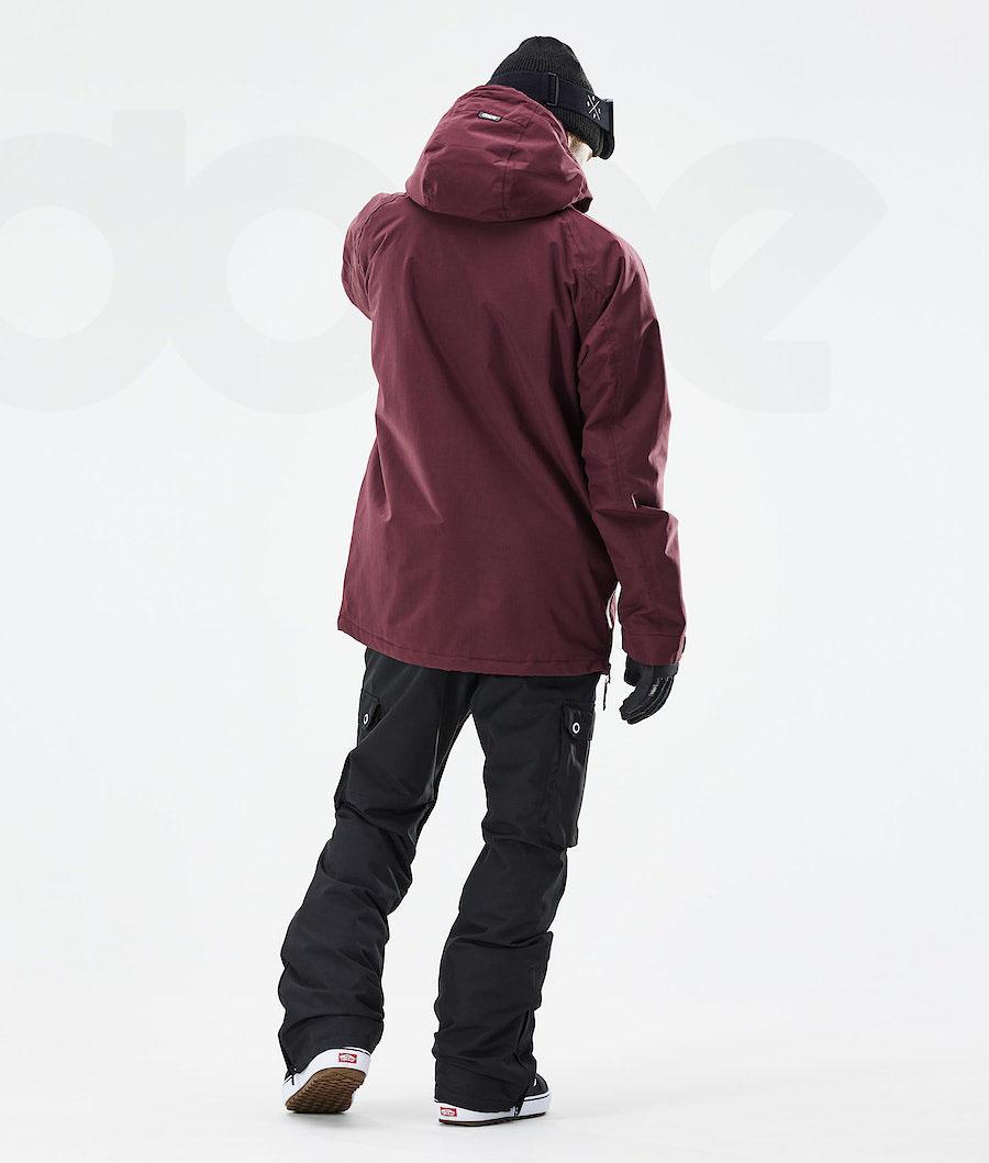 Burgundy Men's Dope Annok 2021 Snowboard Jackets | NZ_D2184