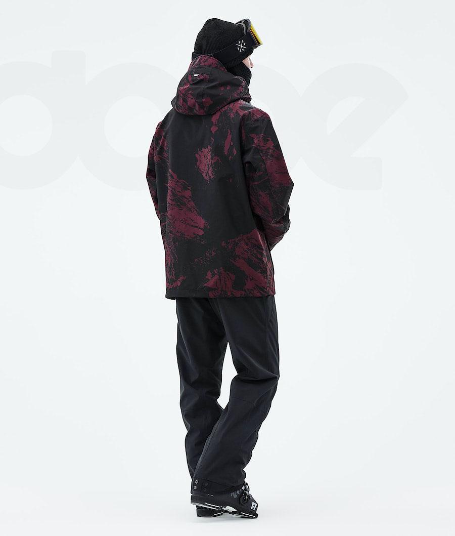 Burgundy Men's Dope Blizzard 2021 Ski Jackets | NZ_D2316