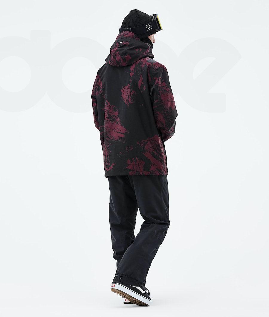 Burgundy Men's Dope Blizzard 2021 Snowboard Jackets | NZ_D1393