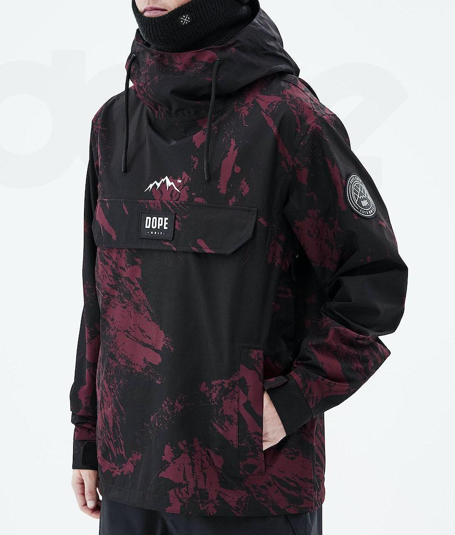 Burgundy Men's Dope Blizzard 2021 Snowboard Jackets | NZ_D1393