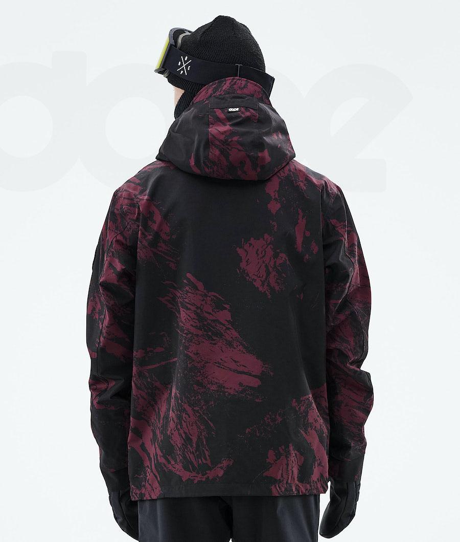 Burgundy Men's Dope Blizzard 2021 Snowboard Jackets | NZ_D1393