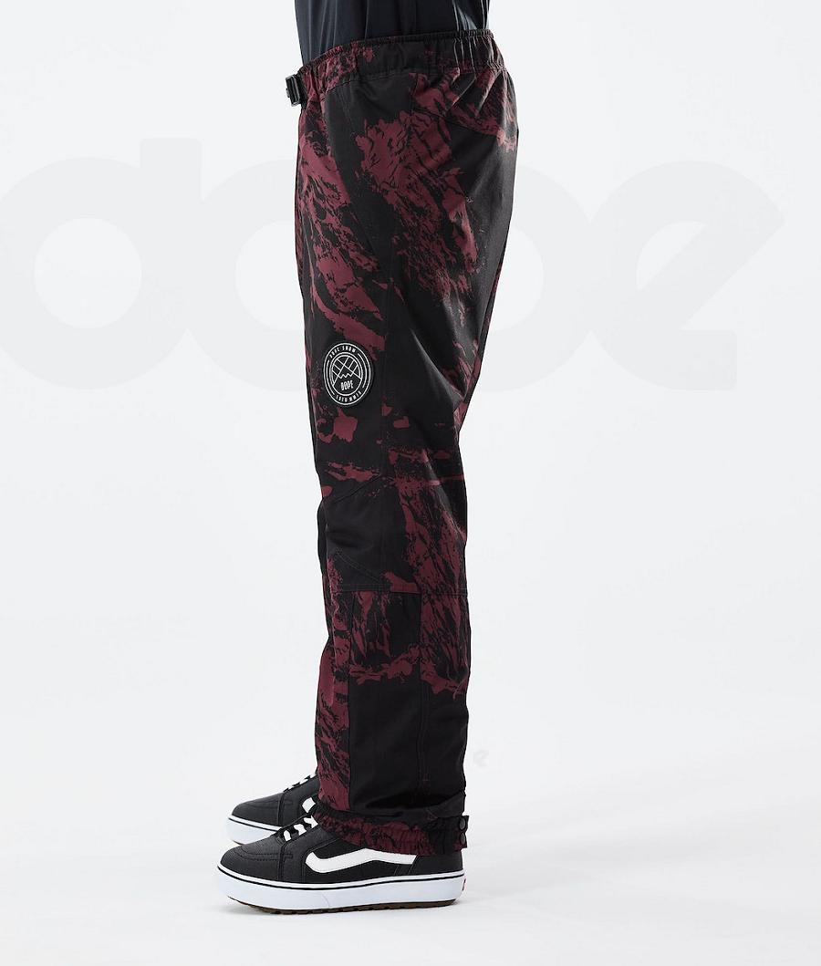 Burgundy Men's Dope Blizzard 2021 Snowboard Pants | NZ_D1660
