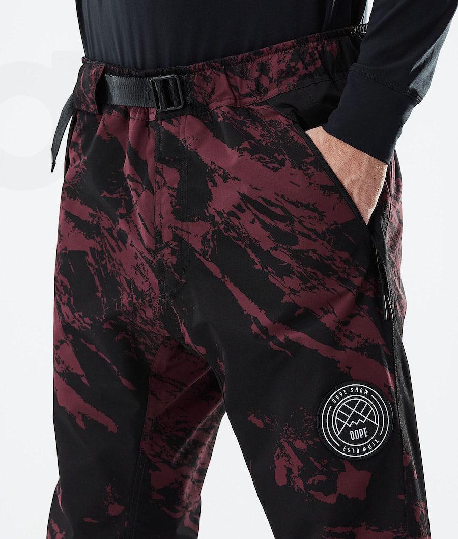 Burgundy Men's Dope Blizzard 2021 Snowboard Pants | NZ_D1660