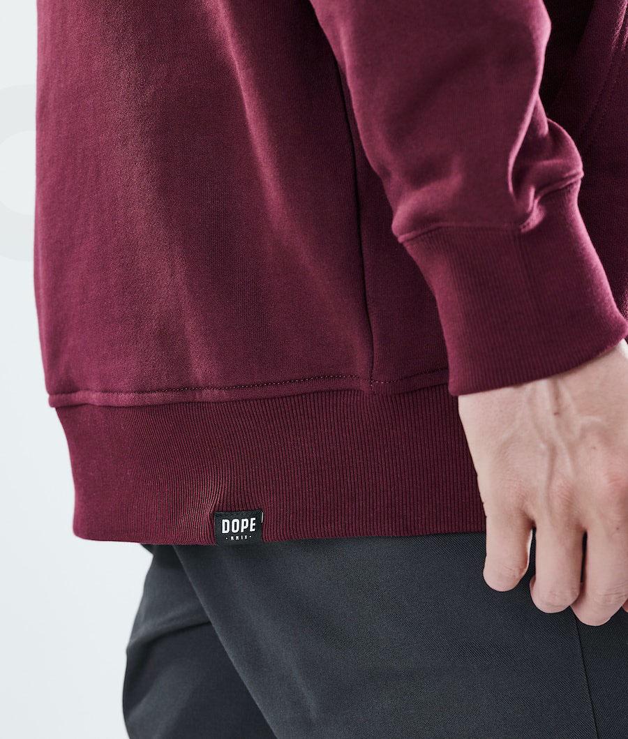 Burgundy Men's Dope Daily Hoodies | NZ_D2162