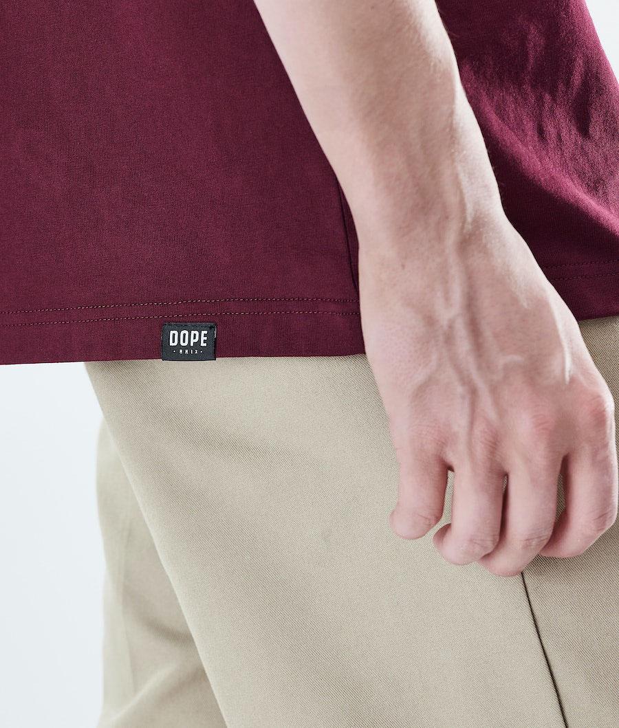 Burgundy Men's Dope Daily T-shirts | NZ_D1636