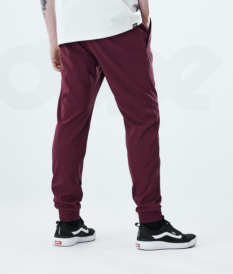 Burgundy Men's Dope Flight Outdoor Pants | NZ_D1335