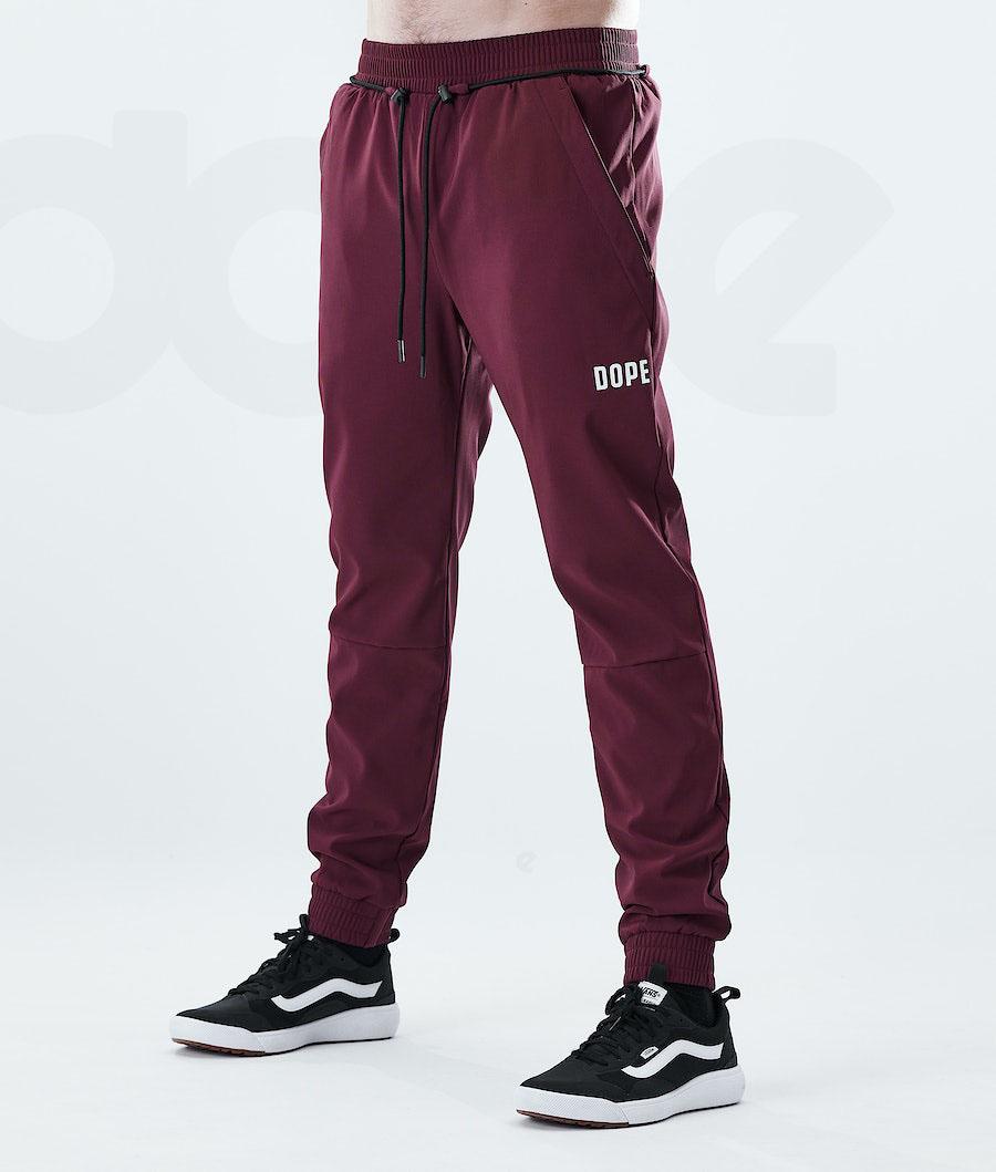 Burgundy Men's Dope Flight Outdoor Pants | NZ_D1335