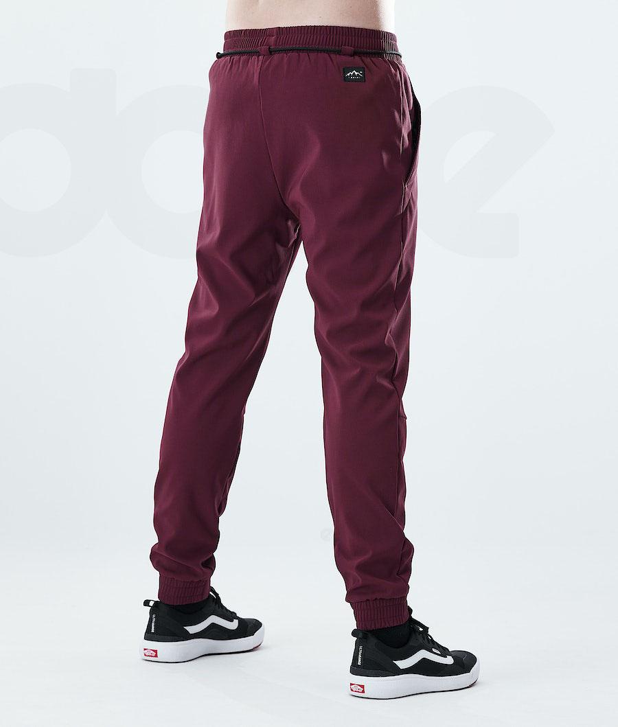 Burgundy Men's Dope Flight Outdoor Pants | NZ_D1335