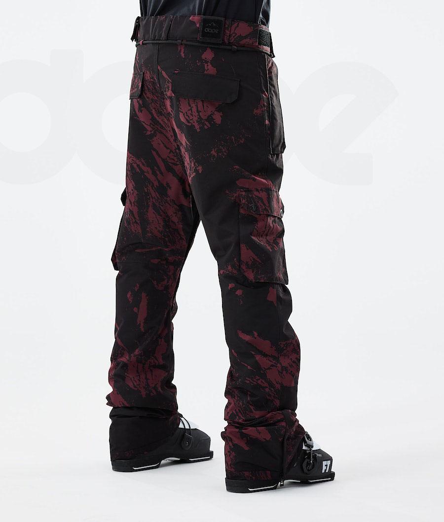 Burgundy Men's Dope Iconic 2021 Ski Pants | NZ_D1118