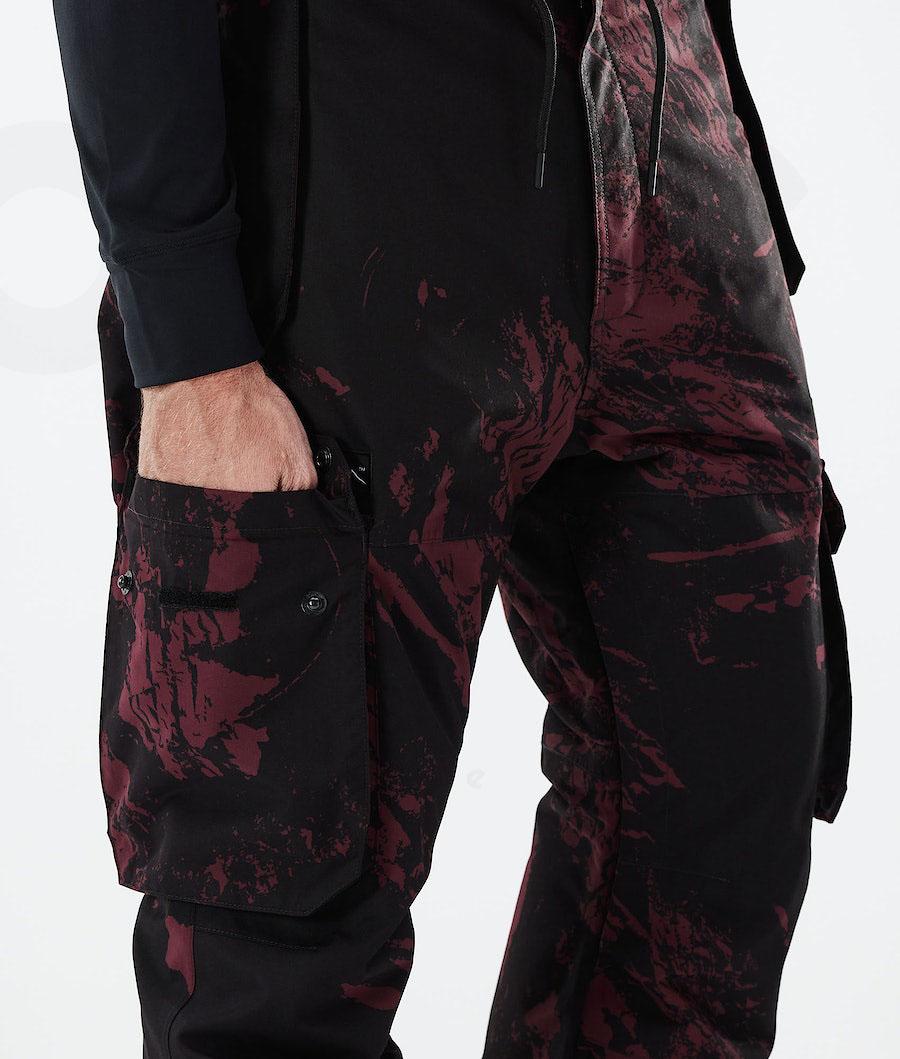 Burgundy Men's Dope Iconic 2021 Ski Pants | NZ_D1118