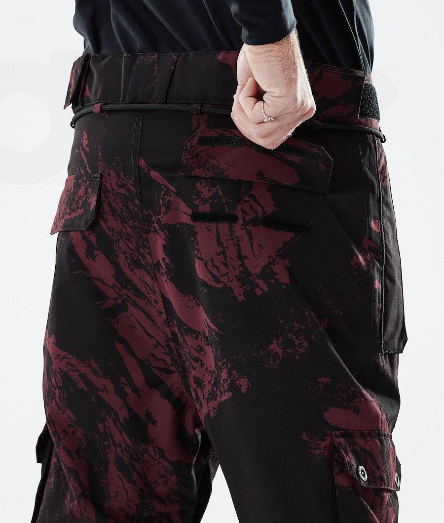 Burgundy Men's Dope Iconic 2021 Ski Pants | NZ_D1118