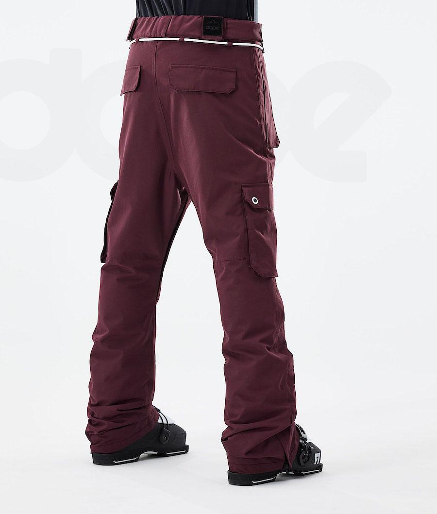 Burgundy Men's Dope Iconic 2021 Ski Pants | NZ_D1126