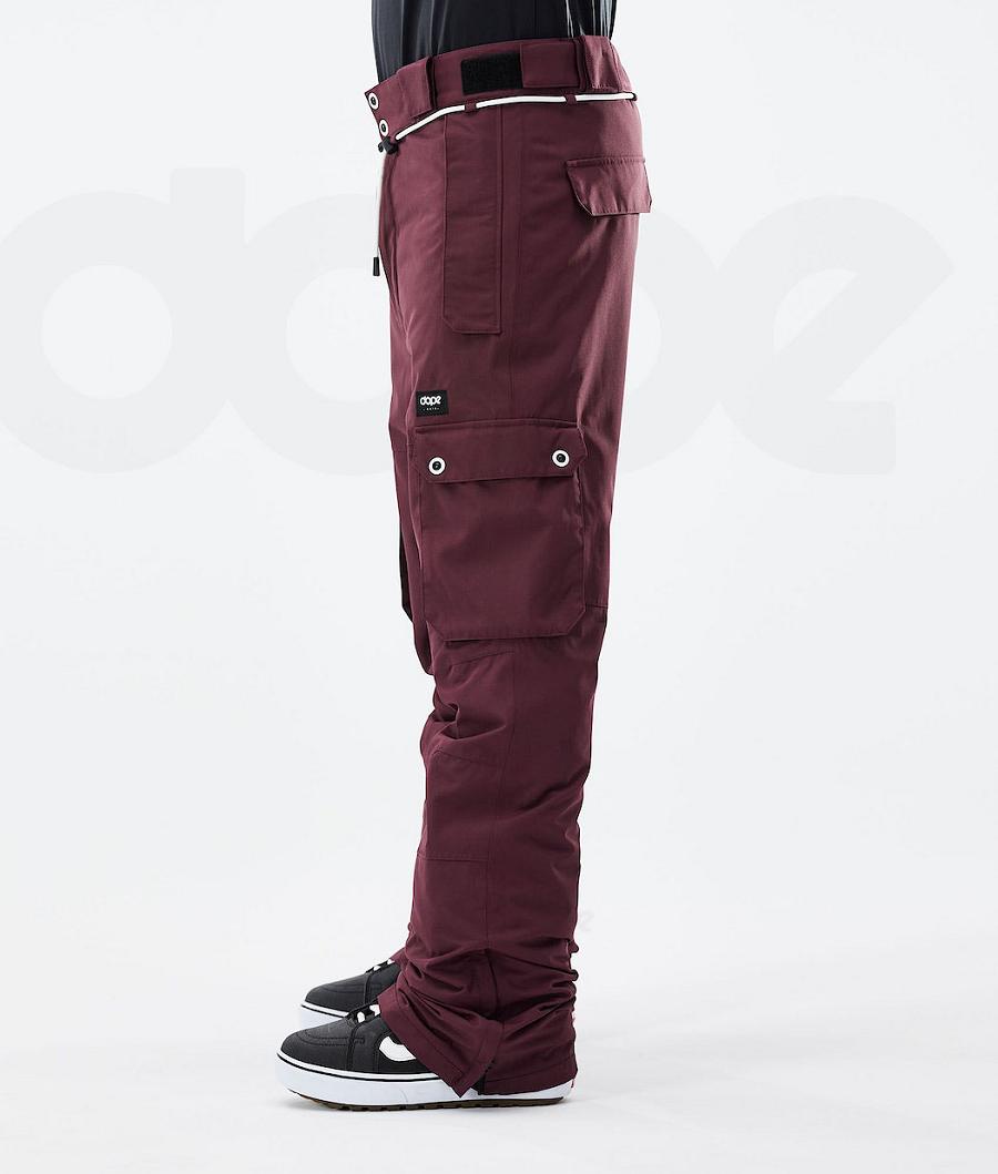 Burgundy Men's Dope Iconic 2021 Snowboard Pants | NZ_D1107