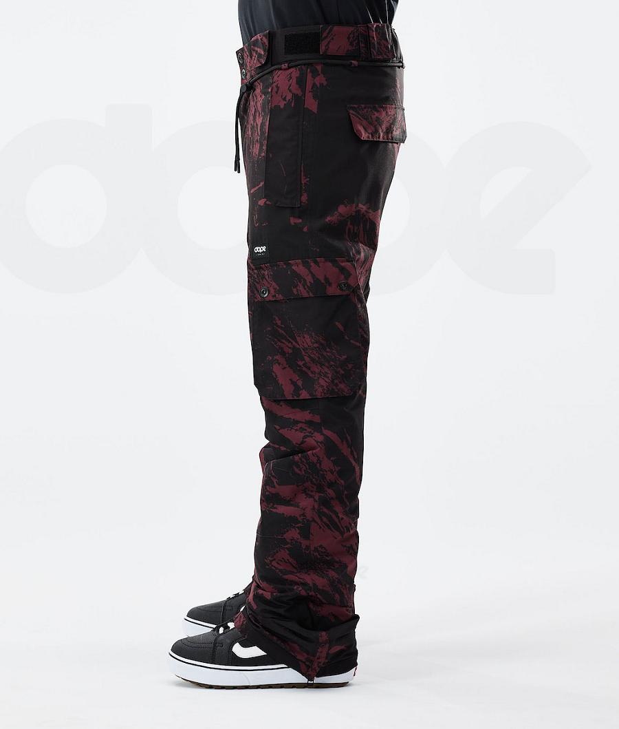 Burgundy Men's Dope Iconic 2021 Snowboard Pants | NZ_D2119