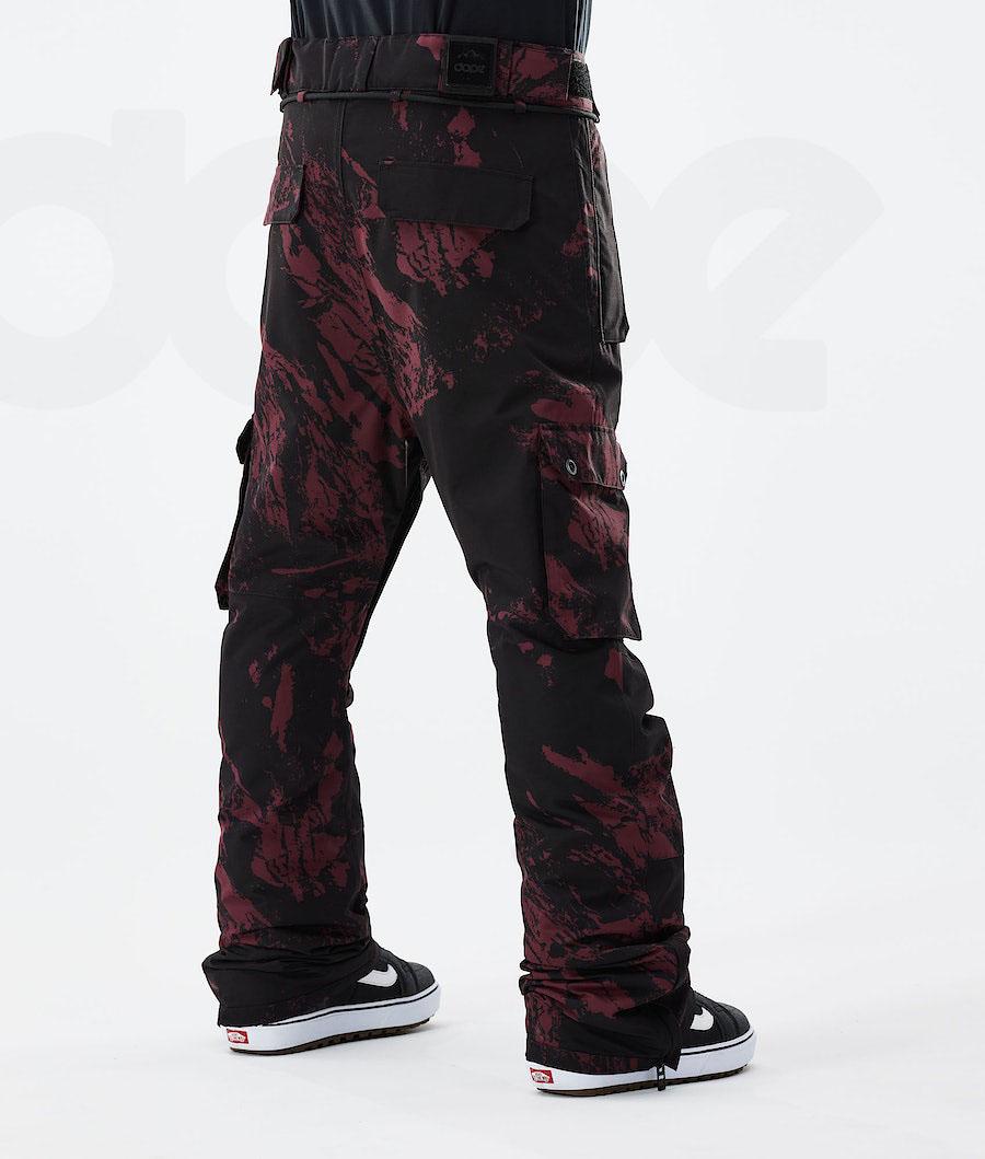 Burgundy Men's Dope Iconic 2021 Snowboard Pants | NZ_D2119