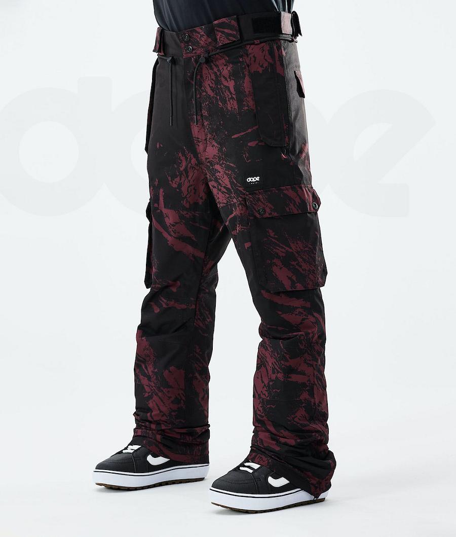 Burgundy Men\'s Dope Iconic 2021 Snowboard Pants | NZ_D2119