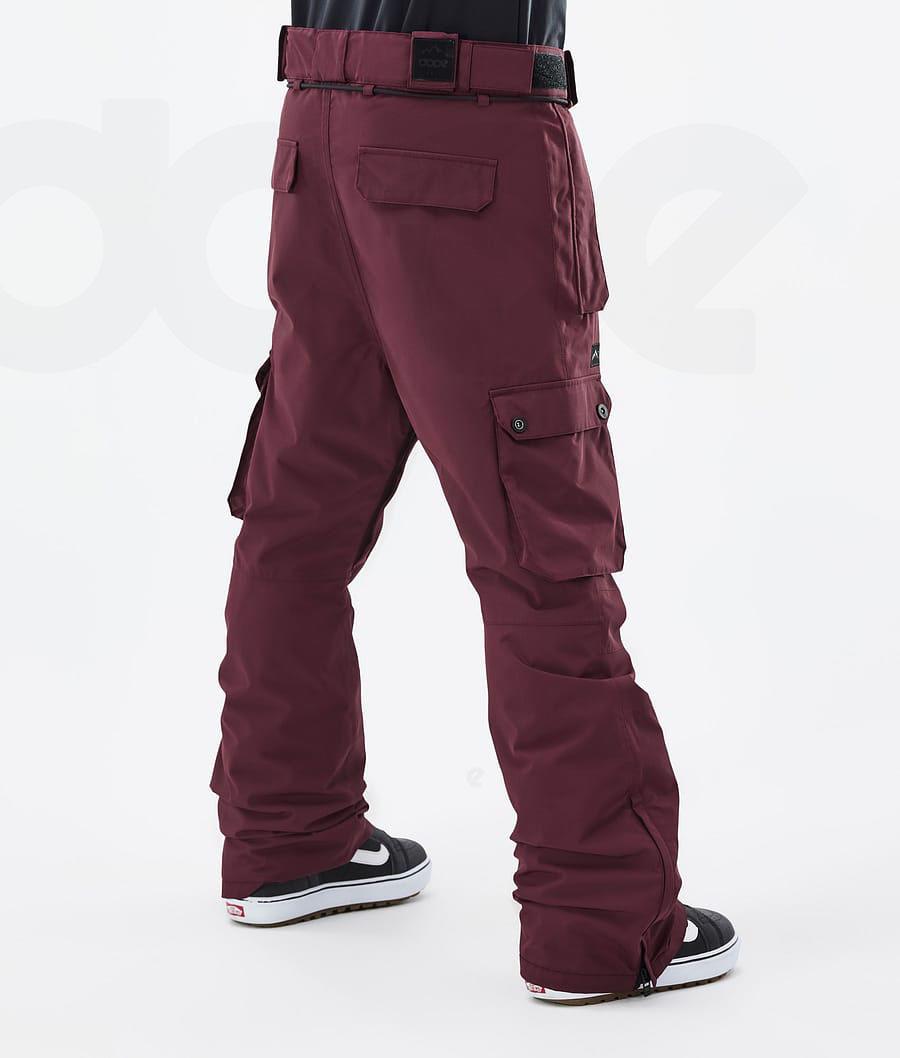 Burgundy Men's Dope Iconic Snowboard Pants | NZ_D1894