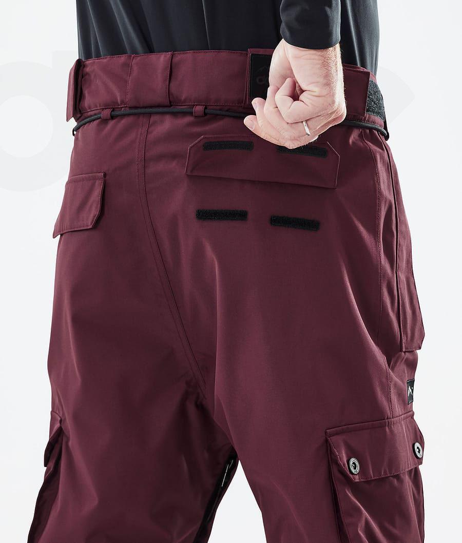 Burgundy Men's Dope Iconic Snowboard Pants | NZ_D1894