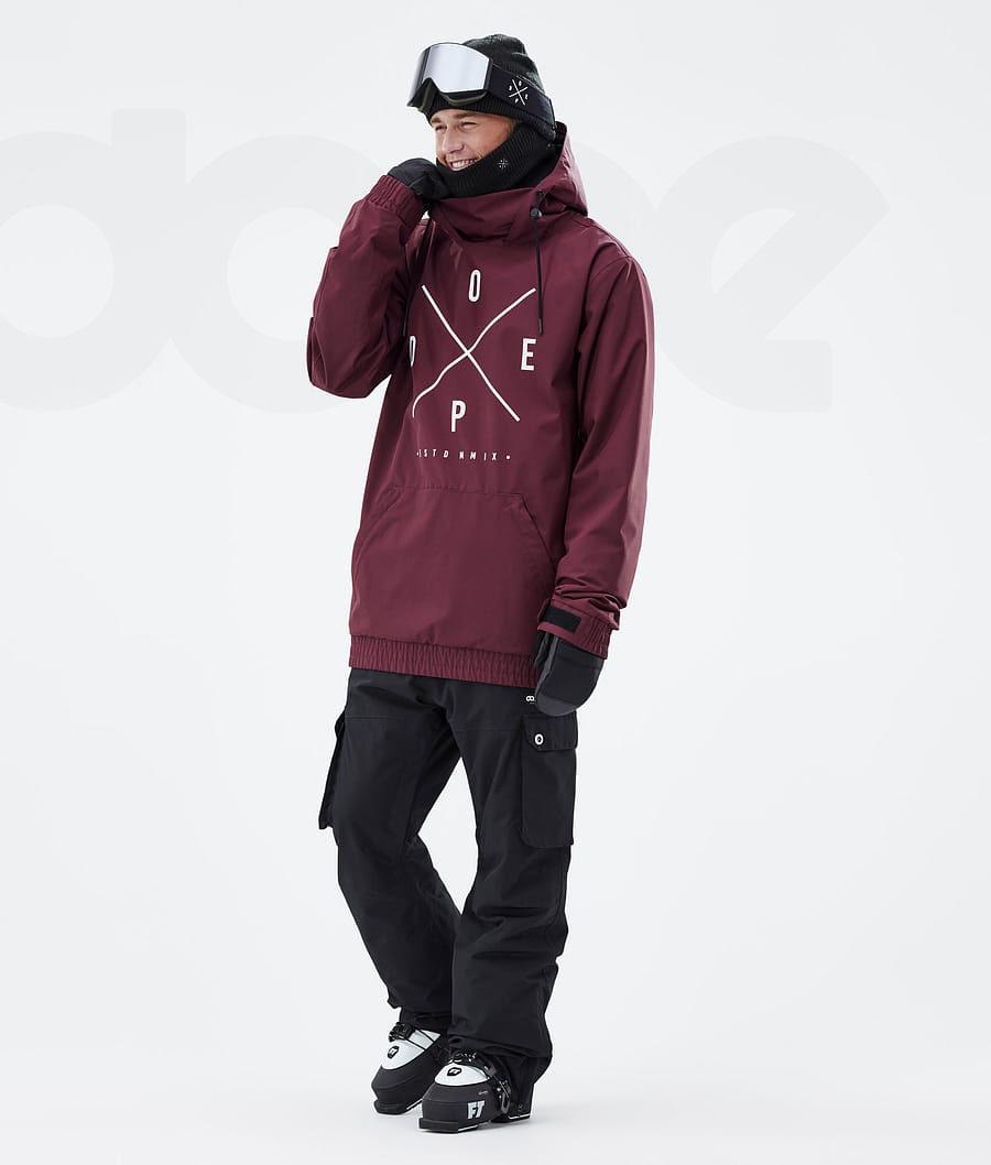 Burgundy Men's Dope Migoo Ski Jackets | NZ_D1600