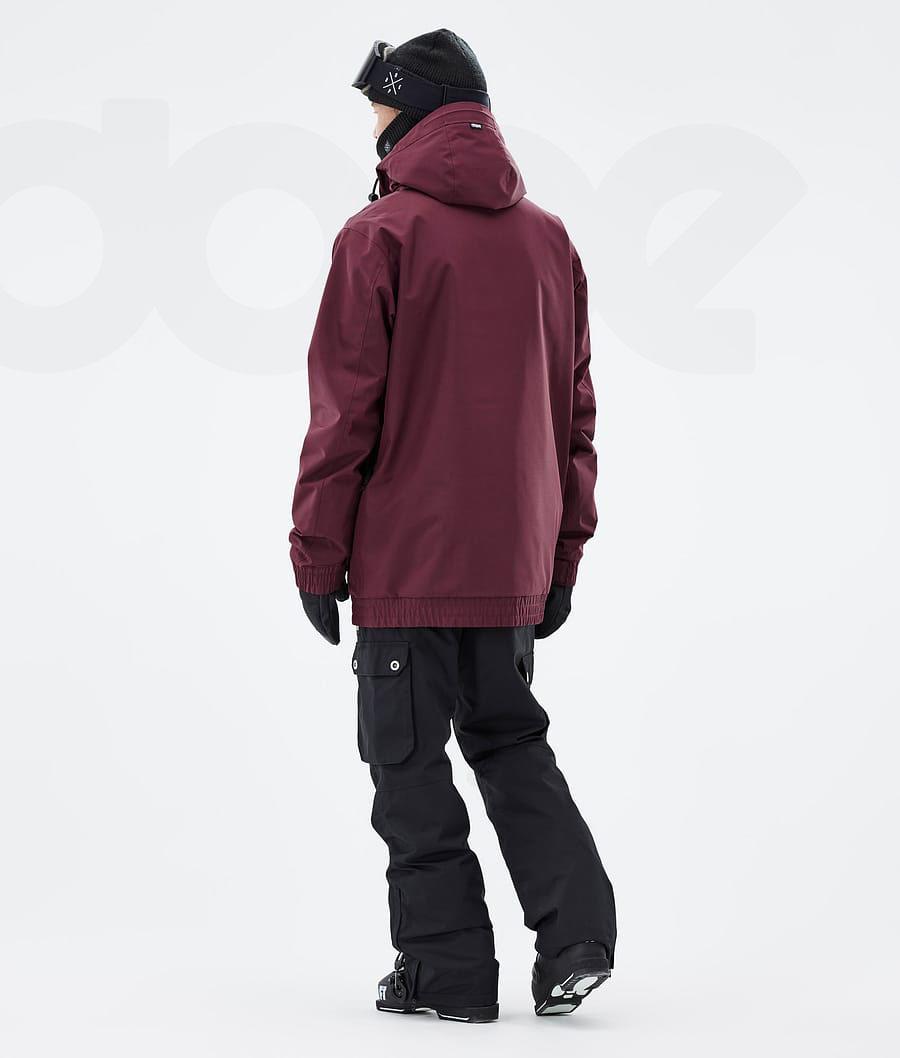 Burgundy Men's Dope Migoo Ski Jackets | NZ_D1600