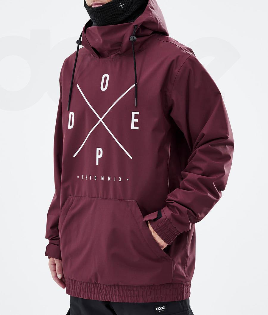 Burgundy Men's Dope Migoo Ski Jackets | NZ_D1600