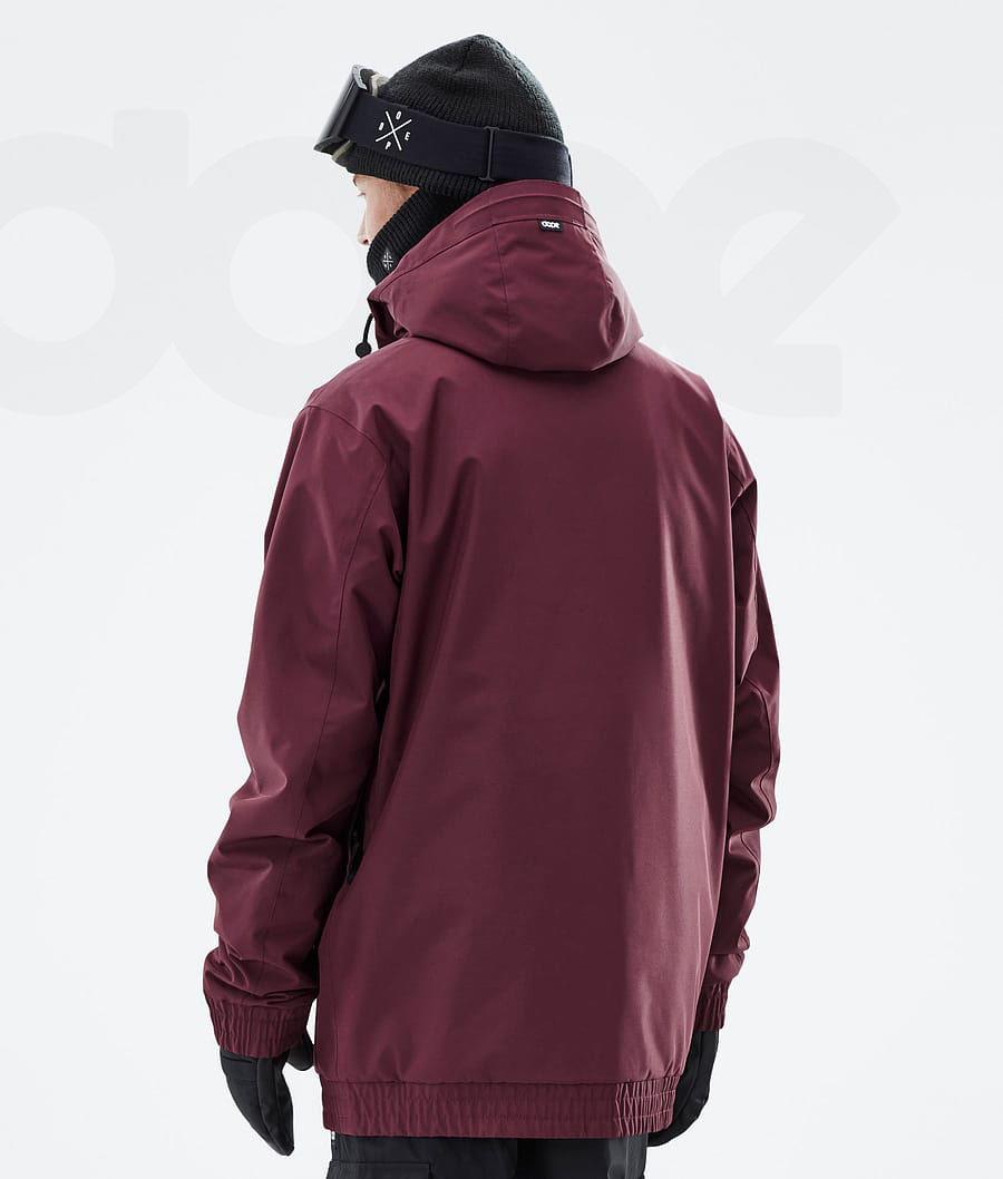 Burgundy Men's Dope Migoo Ski Jackets | NZ_D1600