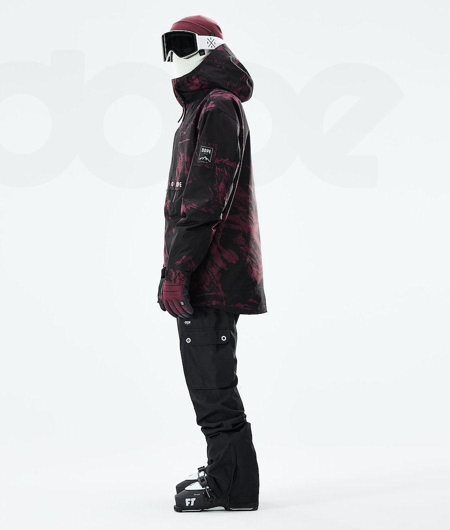 Burgundy Men's Dope Mojo Ski Jackets | NZ_D1682