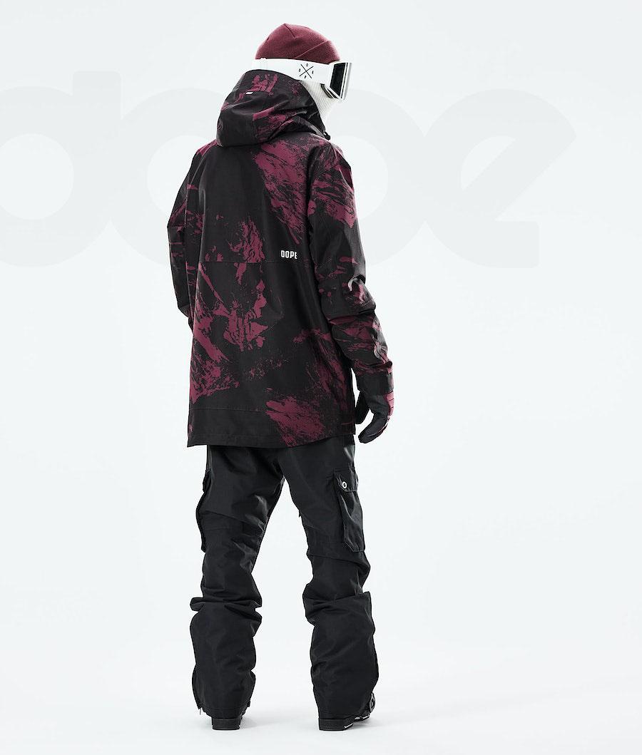 Burgundy Men's Dope Mojo Ski Jackets | NZ_D1682
