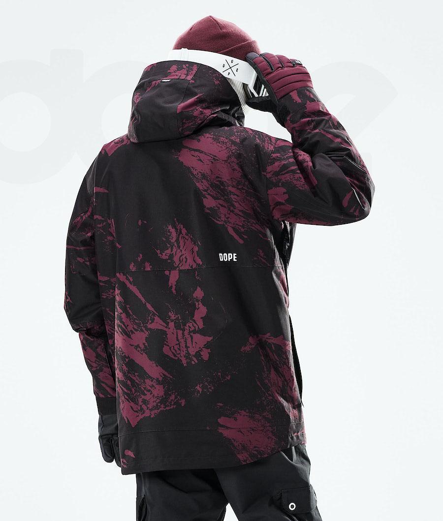 Burgundy Men's Dope Mojo Ski Jackets | NZ_D1682