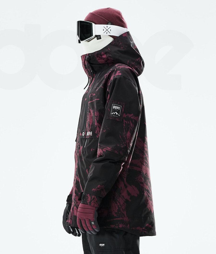 Burgundy Men's Dope Mojo Ski Jackets | NZ_D1682