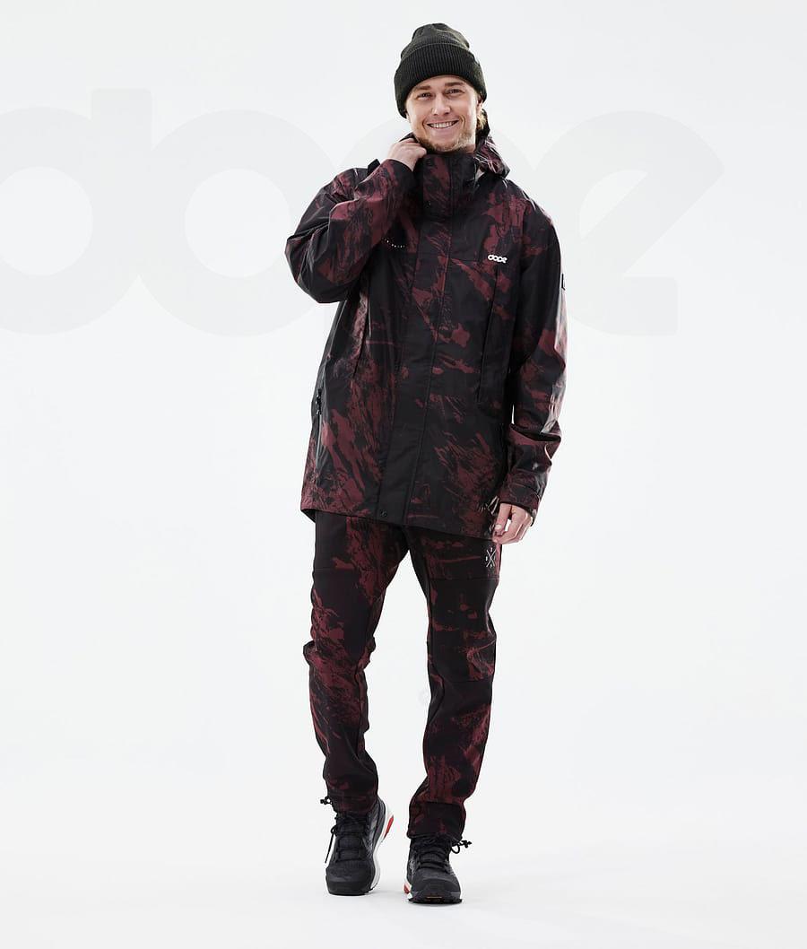 Burgundy Men's Dope Nomad Outdoor Pants | NZ_D1282