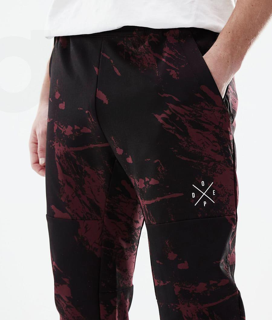 Burgundy Men's Dope Nomad Outdoor Pants | NZ_D1282
