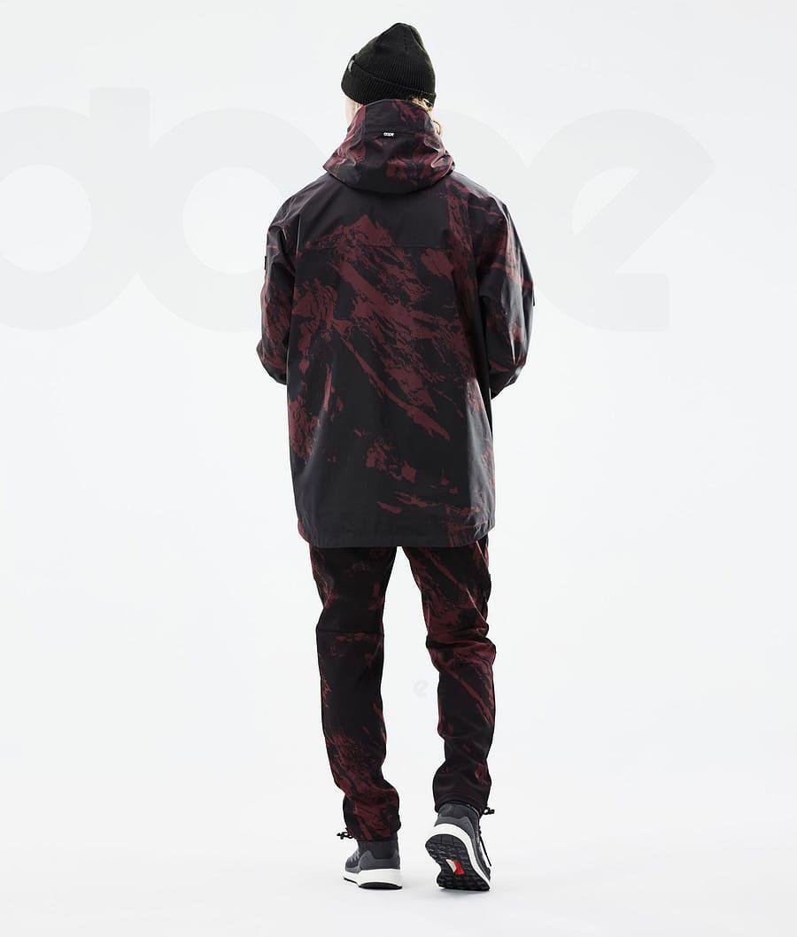 Burgundy Men's Dope Nomad Outdoor Pants | NZ_D1282