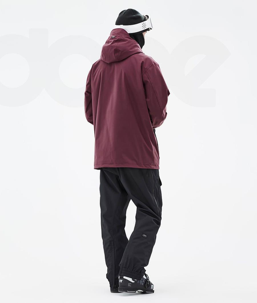 Burgundy Men's Dope Ranger Ski Jackets | NZ_D1921