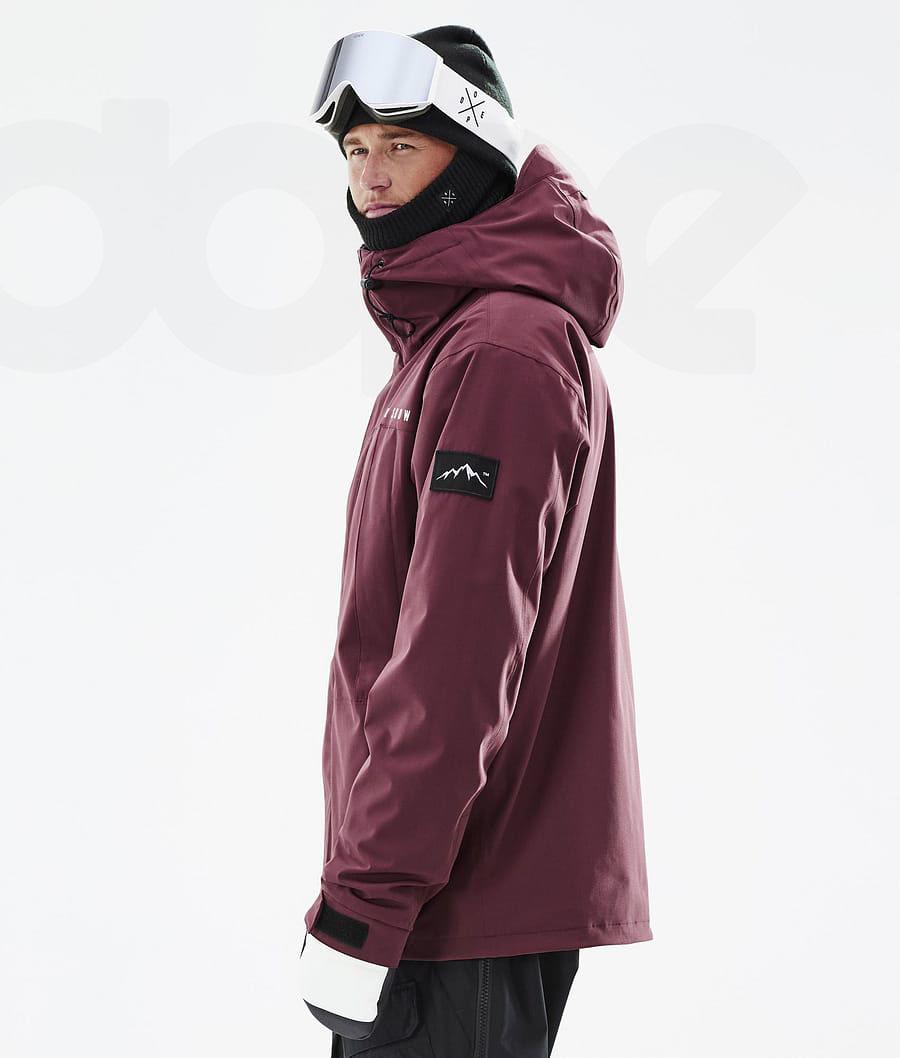 Burgundy Men's Dope Ranger Ski Jackets | NZ_D1921