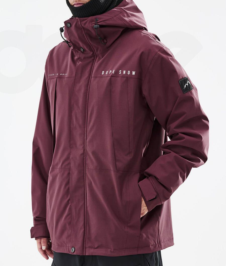 Burgundy Men's Dope Ranger Ski Jackets | NZ_D1921