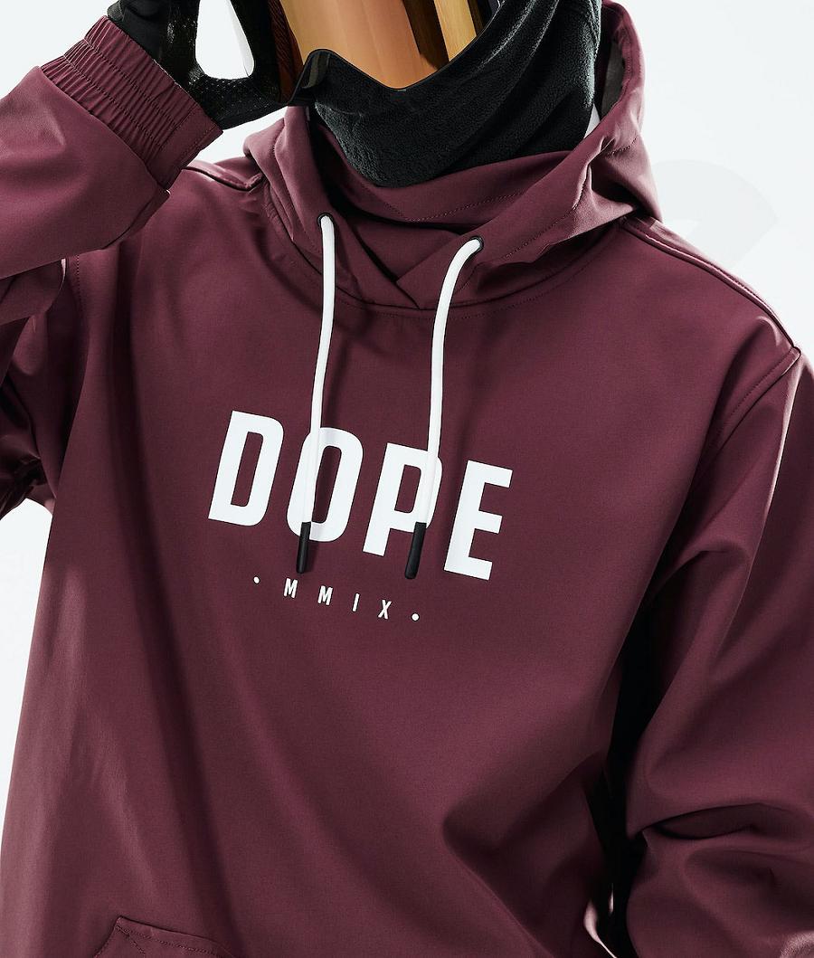 Burgundy Men's Dope Yeti 2021 Ski Jackets | NZ_D1395