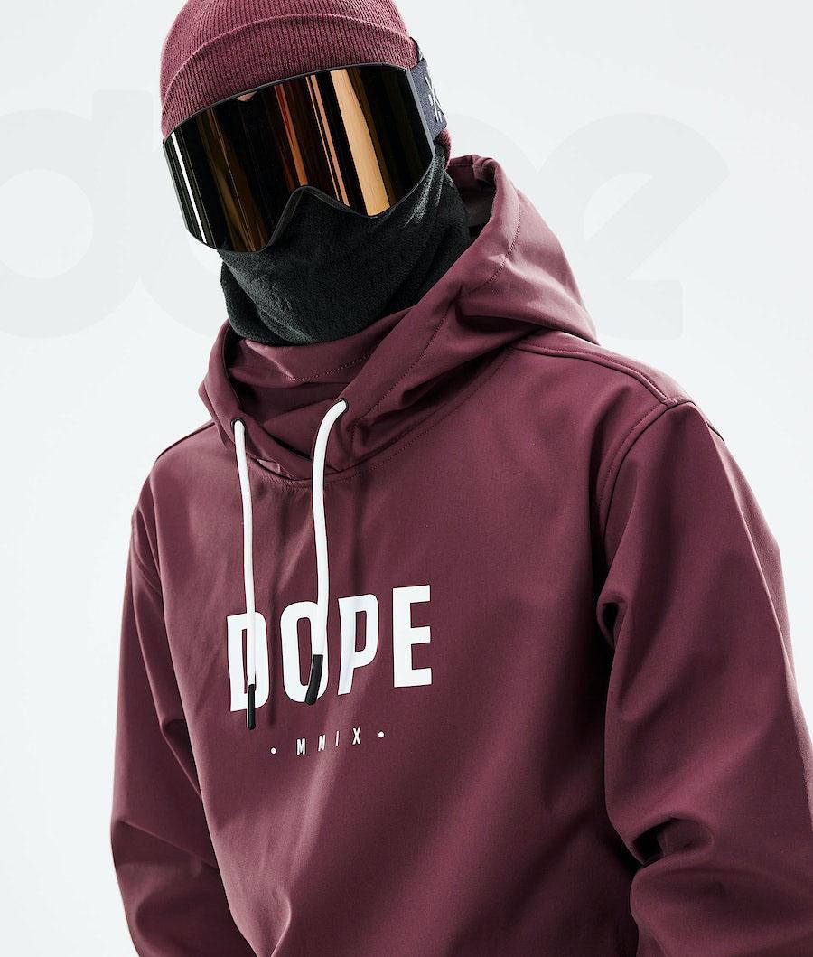 Burgundy Men's Dope Yeti 2021 Ski Jackets | NZ_D1395