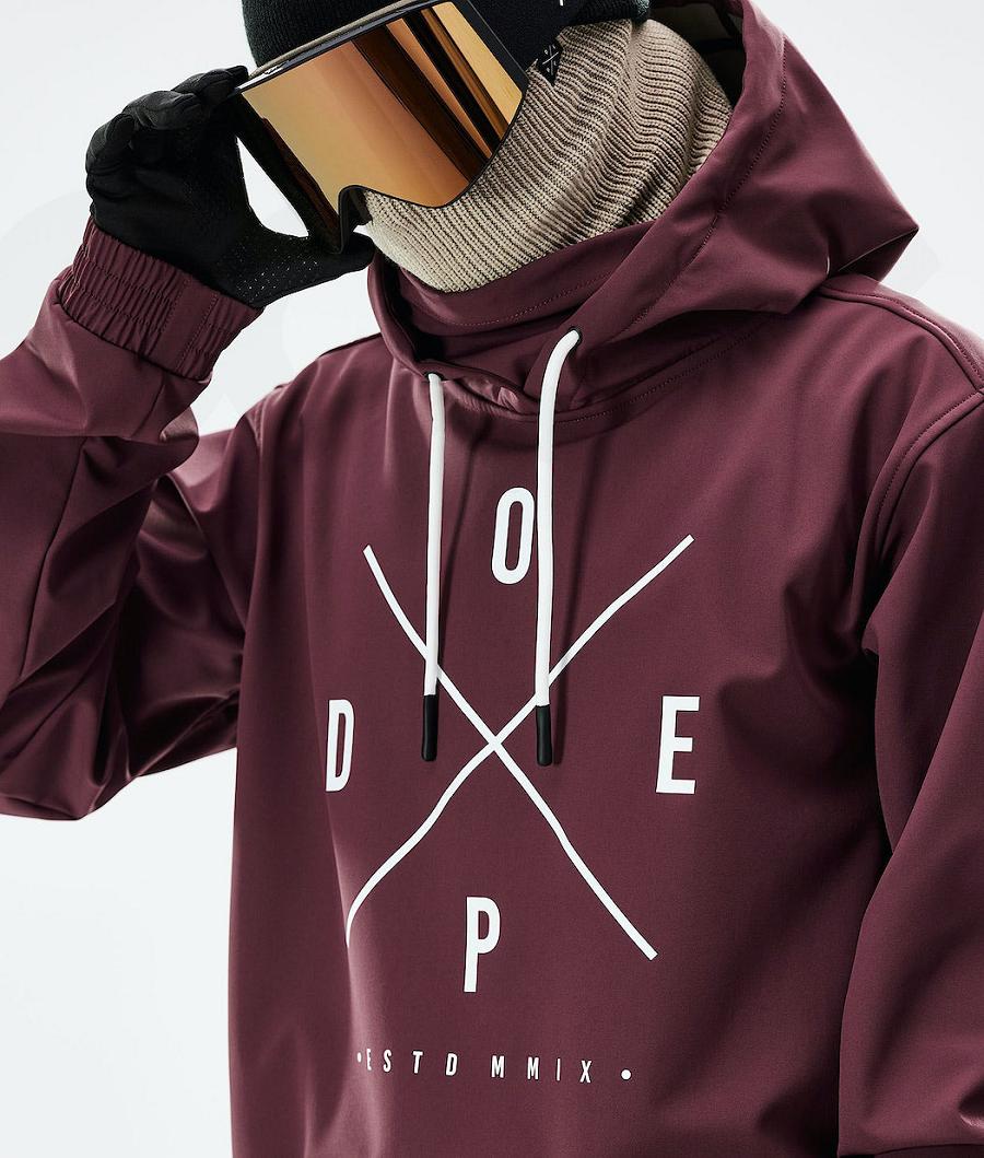 Burgundy Men's Dope Yeti 2021 Ski Jackets | NZ_D1959