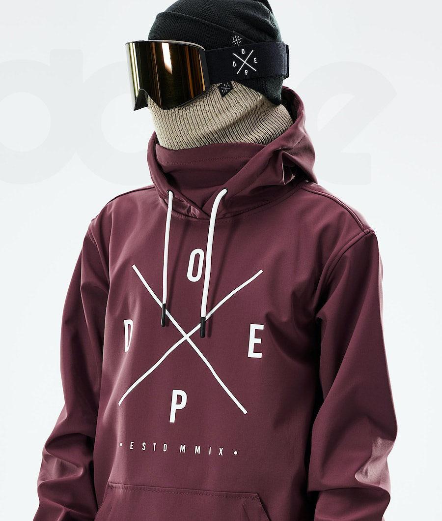 Burgundy Men's Dope Yeti 2021 Ski Jackets | NZ_D1959
