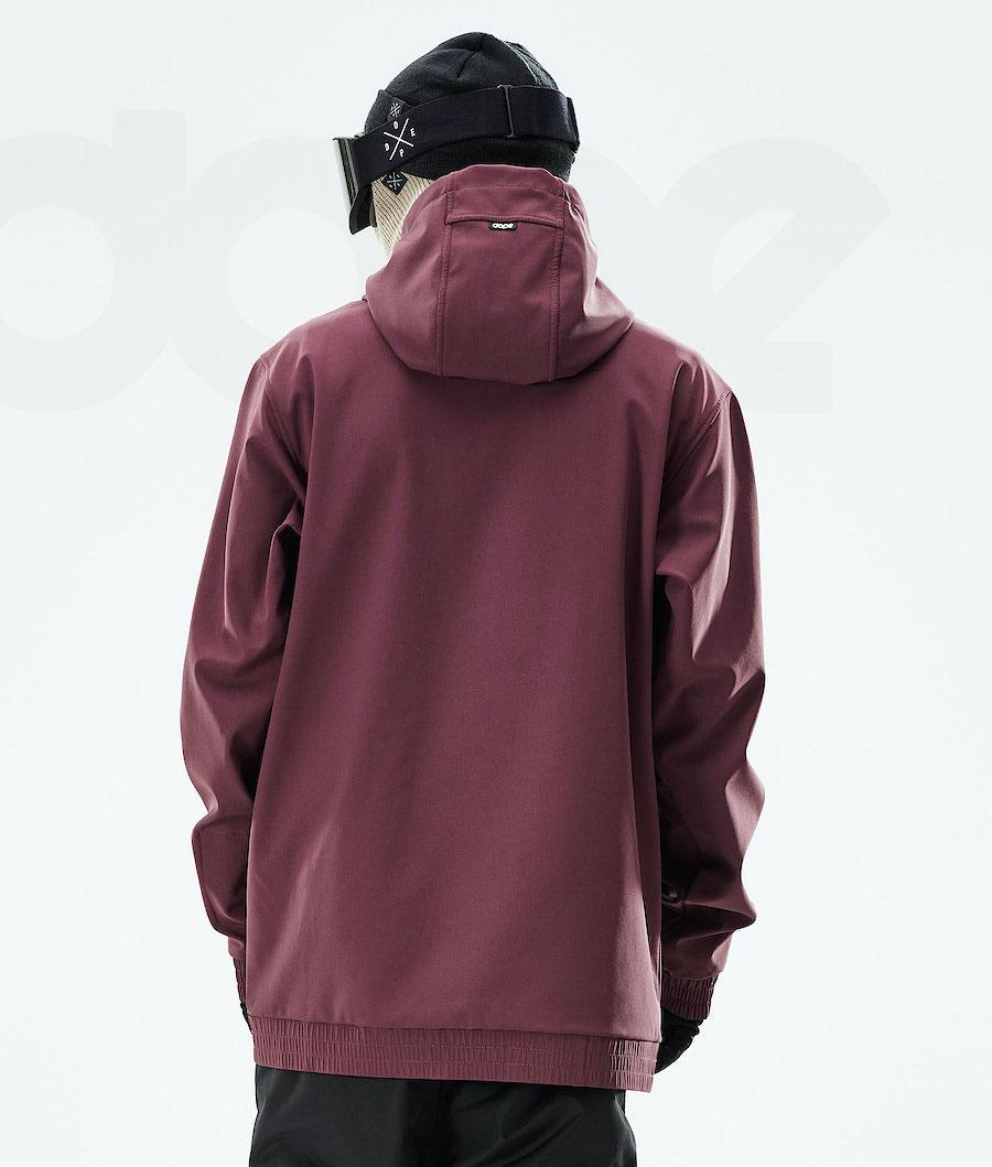 Burgundy Men's Dope Yeti 2021 Ski Jackets | NZ_D1959