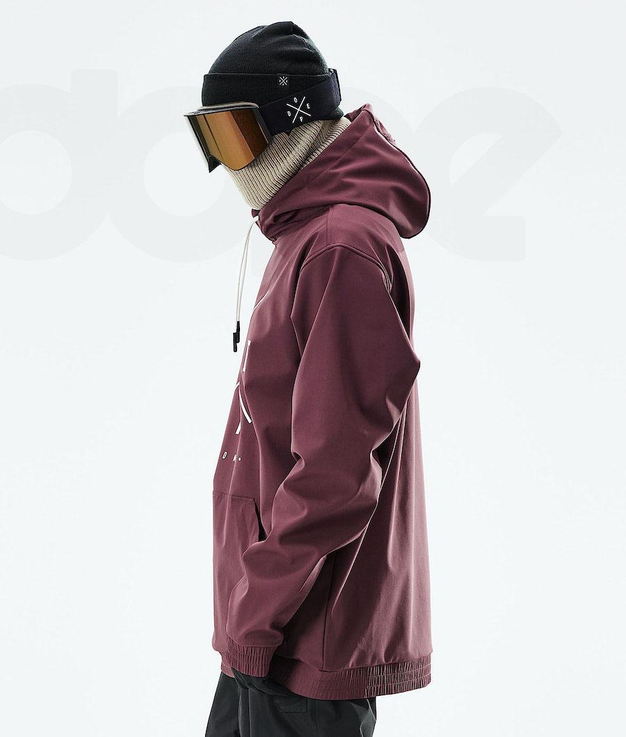Burgundy Men's Dope Yeti 2021 Ski Jackets | NZ_D1959