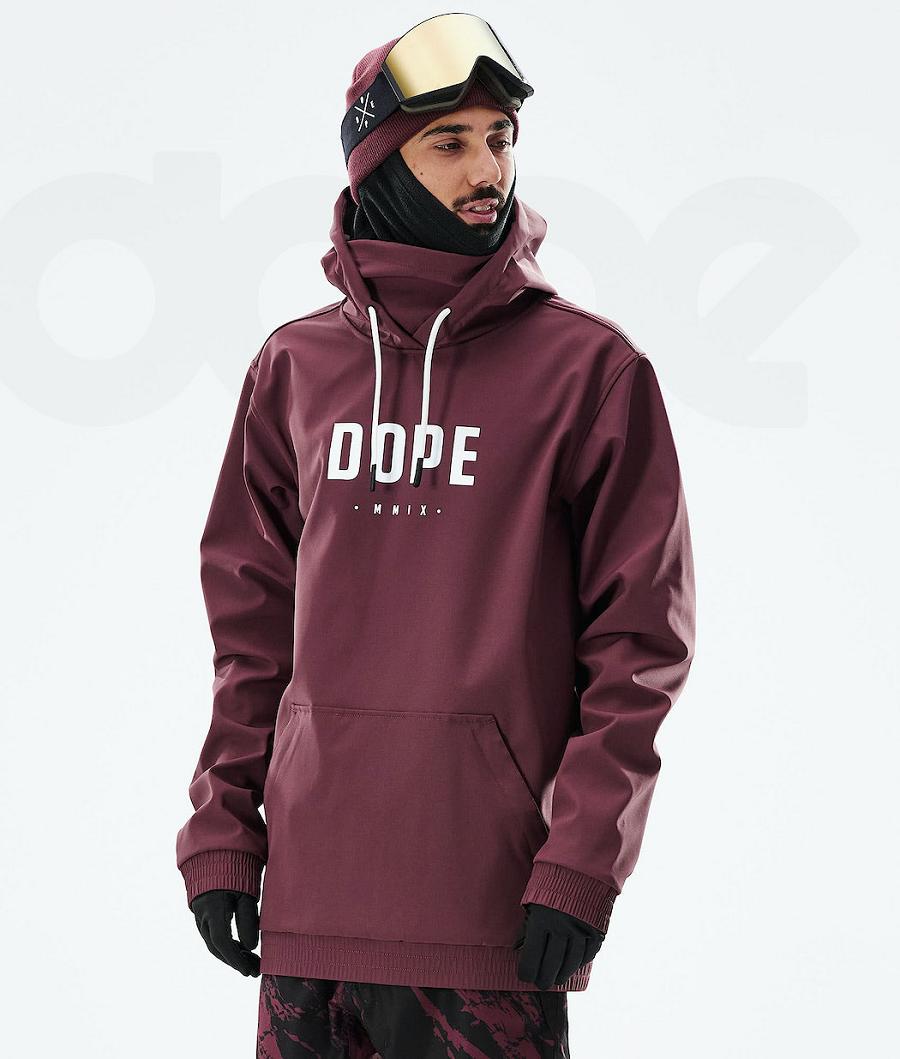 Burgundy Men\'s Dope Yeti 2021 Snowboard Jackets | NZ_D2279