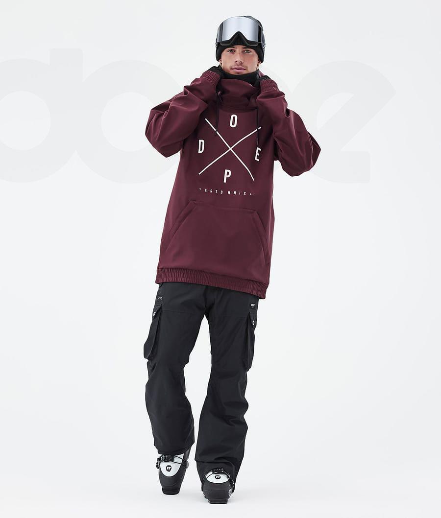 Burgundy Men's Dope Yeti Ski Jackets | NZ_D1065