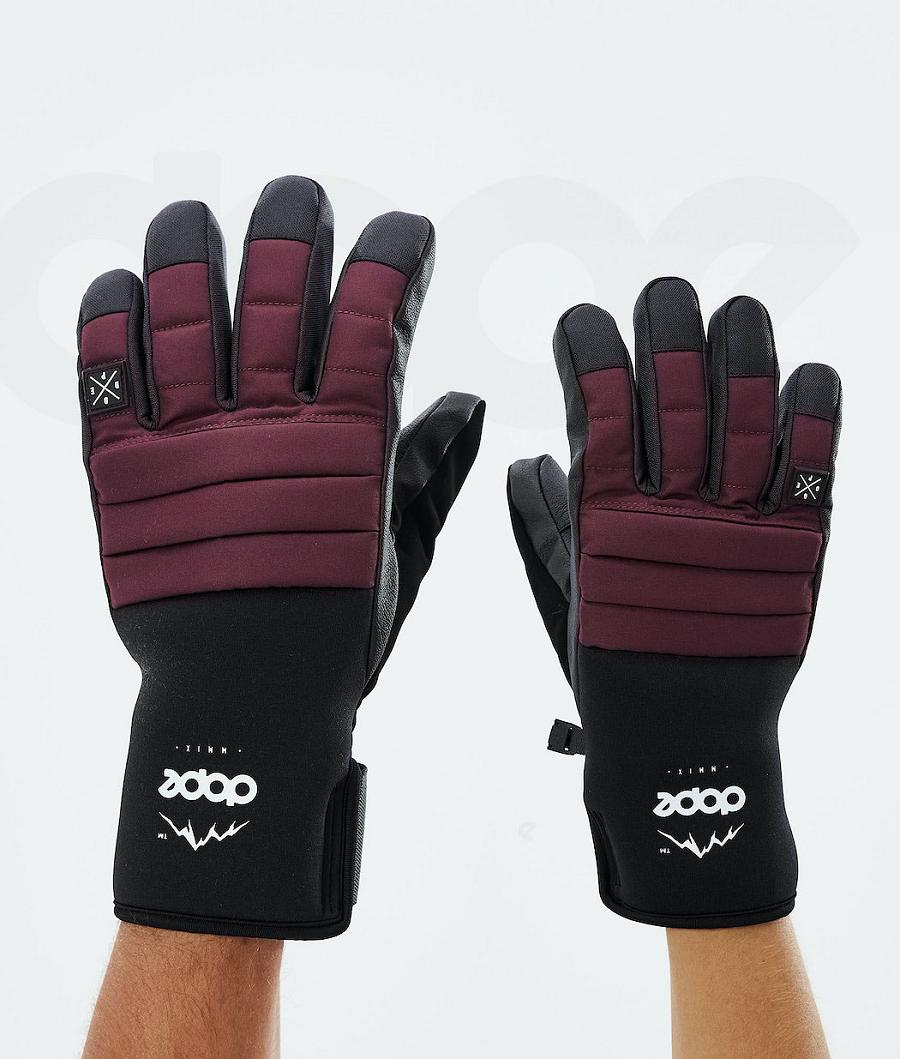 Burgundy Women\'s Dope Ace 2021 Snowboard Gloves | NZ_D1243