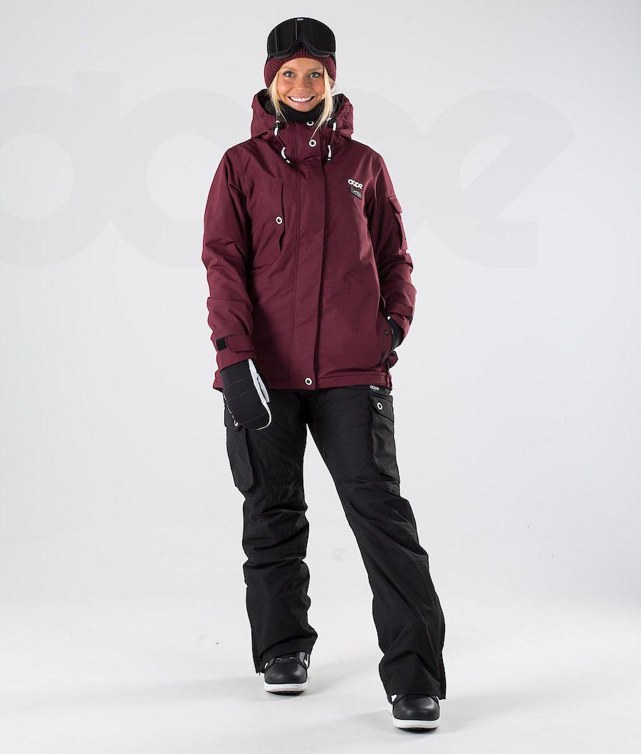 Burgundy Women's Dope Adept W 2019 Snowboard Jackets | NZ_D1809