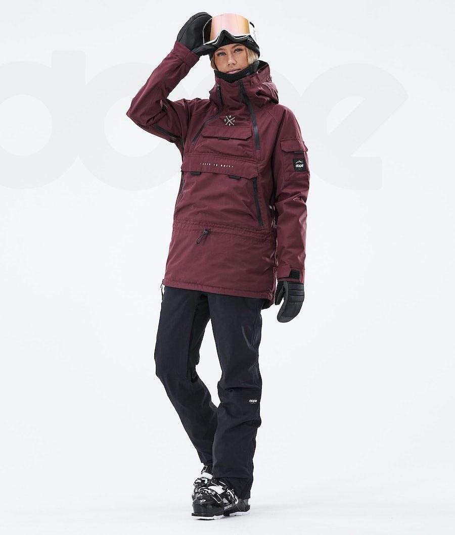 Burgundy Women's Dope Akin W 2019 Ski Jackets | NZ_D1626