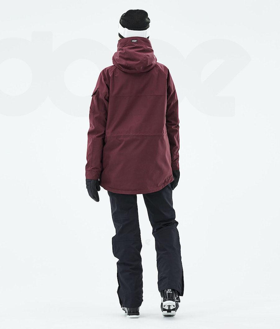 Burgundy Women's Dope Akin W 2019 Ski Jackets | NZ_D1626