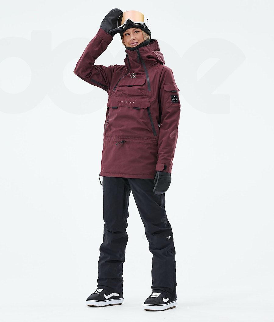 Burgundy Women's Dope Akin W 2019 Snowboard Jackets | NZ_D1058