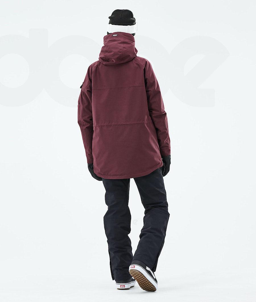 Burgundy Women's Dope Akin W 2019 Snowboard Jackets | NZ_D1058